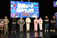 「幕張ビーチ花火フェスタ2023」開催発表会見の様子。