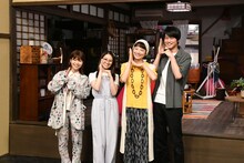 左から、Aマッソ加納、桜井玲香、小池栄子、中川大輔。