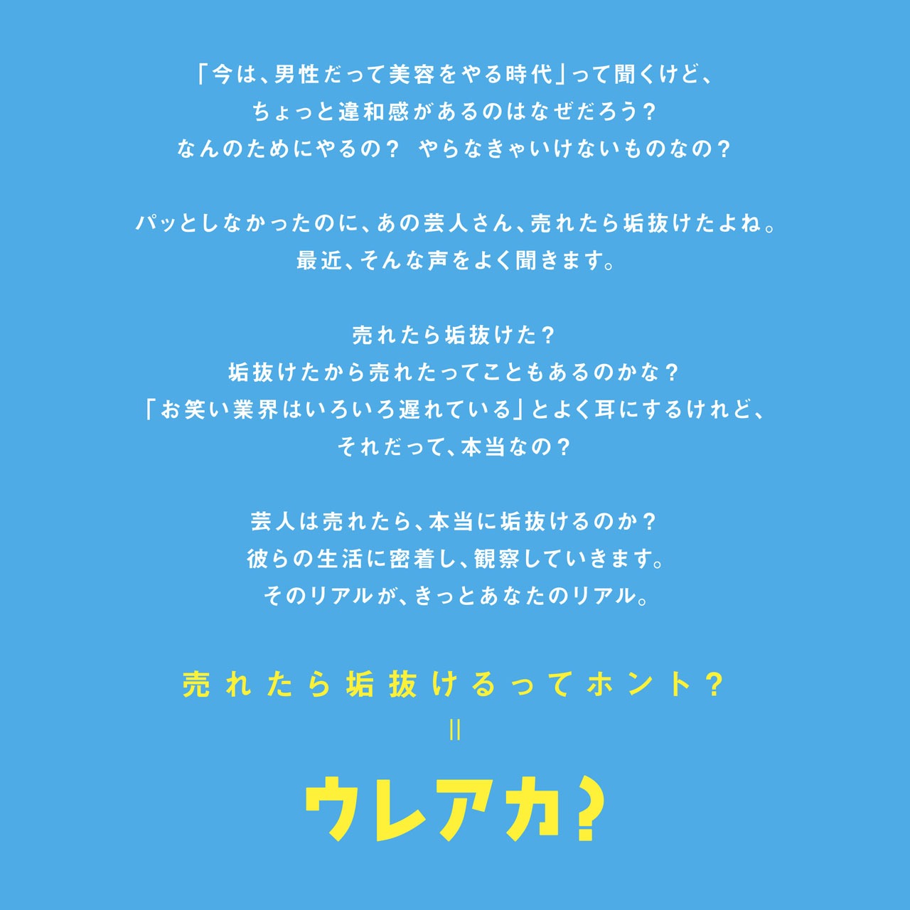 「ウレアカ？」の説明。