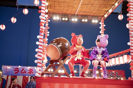 CMメイキング写真。