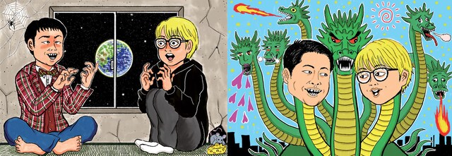 左がシーズン1のイラスト、右がシーズン2のイラスト。