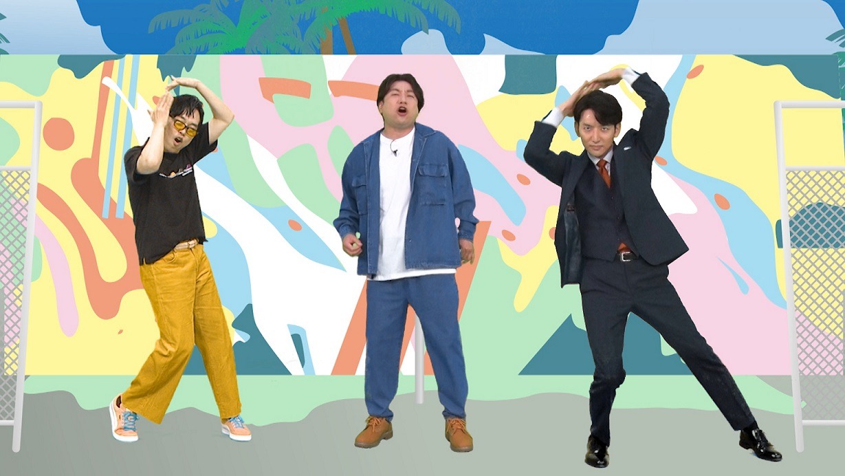 左から、ジェラードンかみちぃ、レイザーラモンRG、生田竜聖アナ。(c)フジテレビ