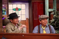 左から間寛平、村上ショージ。(c)カンテレ