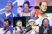 「マジ歌ライブ」に出演するマジ歌シンガーたち。