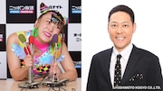 フワちゃんとゲストの東野幸治(右)。