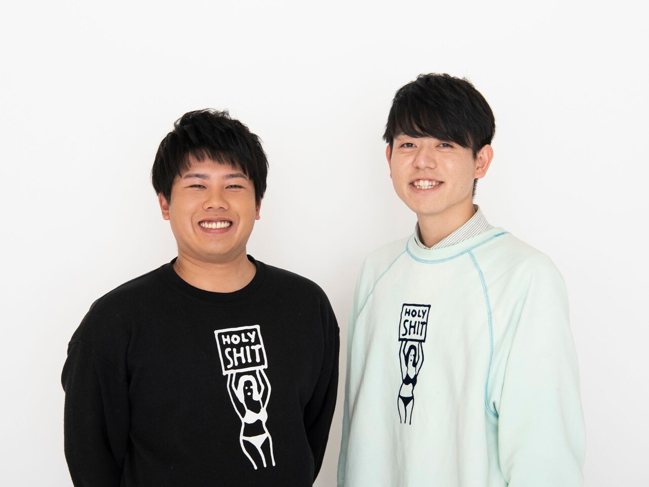 ハマノとヘンミ。左から濵野将大、へんみ亮介。