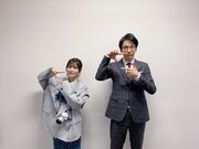 長濱ねる（左）とかまいたち濱家（右）。