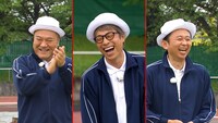 左から、アンタッチャブル山崎、ロンドンブーツ1号2号・田村淳、有吉弘行。(c)テレビ朝日