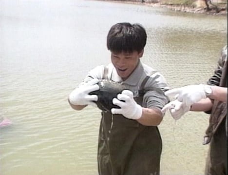 「巨大シジミ発見!?」のワンシーン。(c)ABCテレビ