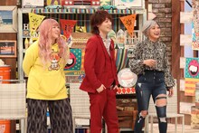 「さんまのお笑い向上委員会」に「ゲスト向上芸人」として出演する、ぱーてぃーちゃん。(c)フジテレビ