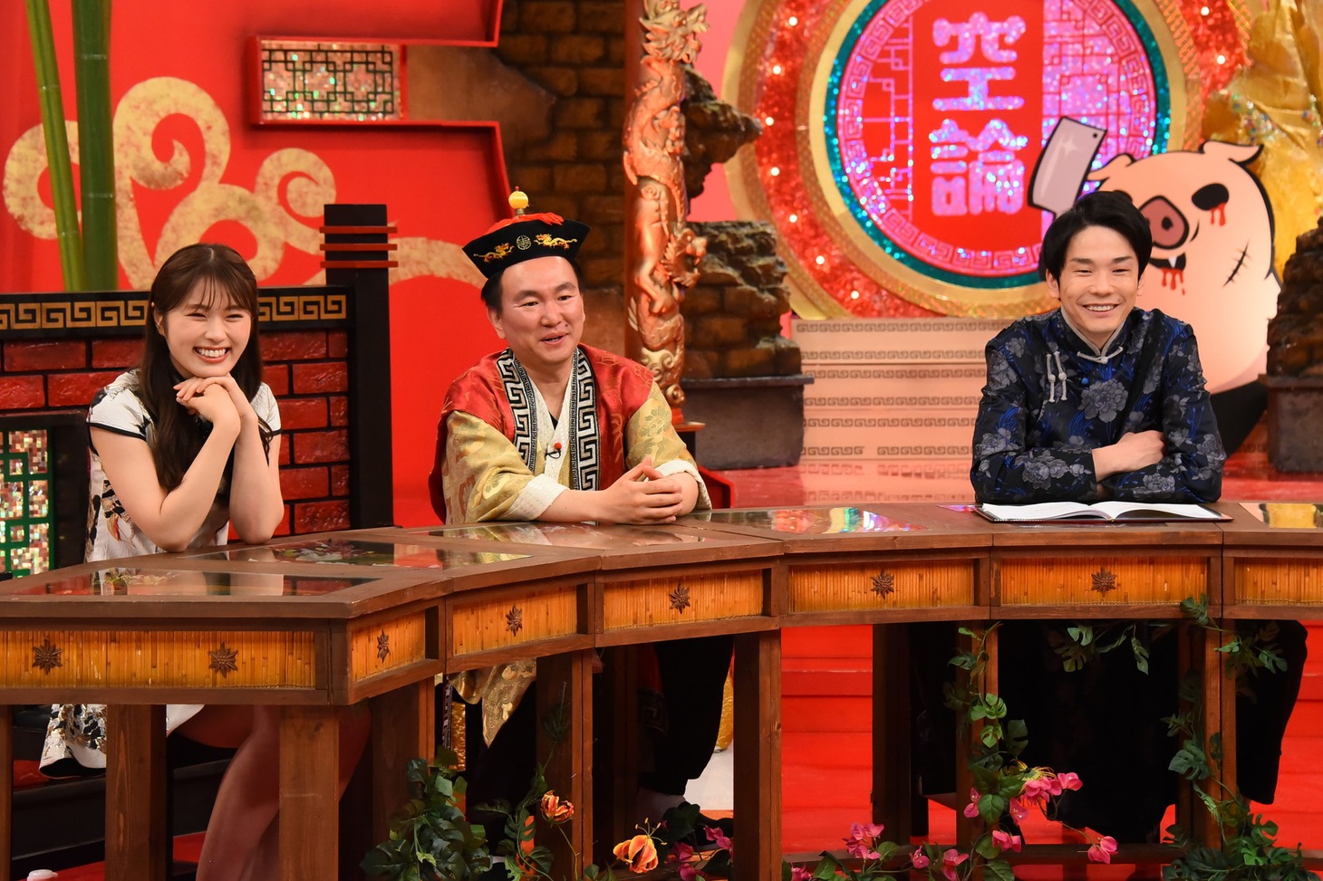 左から渋谷凪咲、かまいたち。(c)カンテレ