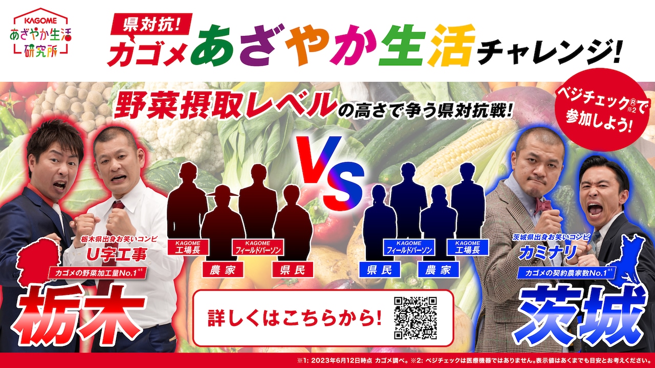 動画「カゴメ『あざやか生活チャレンジ』 開幕篇」のワンシーン。