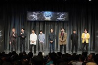 左からニューヨーク、あくびぼうや、キャプテンバイソン、金魚番長。