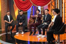 左から、サンドウィッチマン、マシンガンズ、アンタッチャブル。(c)テレビ朝日