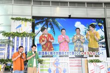 ダイアン＆かまいたちのコメントVTRを苦い顔で見つめる千鳥。