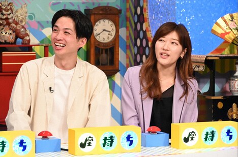 左からアインシュタイン河井、ヒコロヒー。(c)読売テレビ