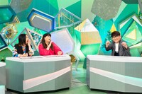 左から、海原やすよ ともこ、ずん飯尾。(c)ABCテレビ