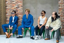 「ブレイキングヤンチャオーディション」に参加する（左から）ヤーレンズ楢原、ナイチンゲールダンス中野なかるてぃん、いぬ太田、小仲くん。