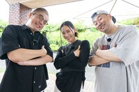 左からRYO-Z、Miyu、レイザーラモンRG。