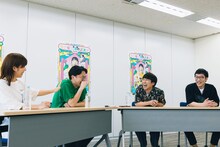 左からAマッソ加納、ザ・マミィ林田、ハナコ秋山、男性ブランコ平井。