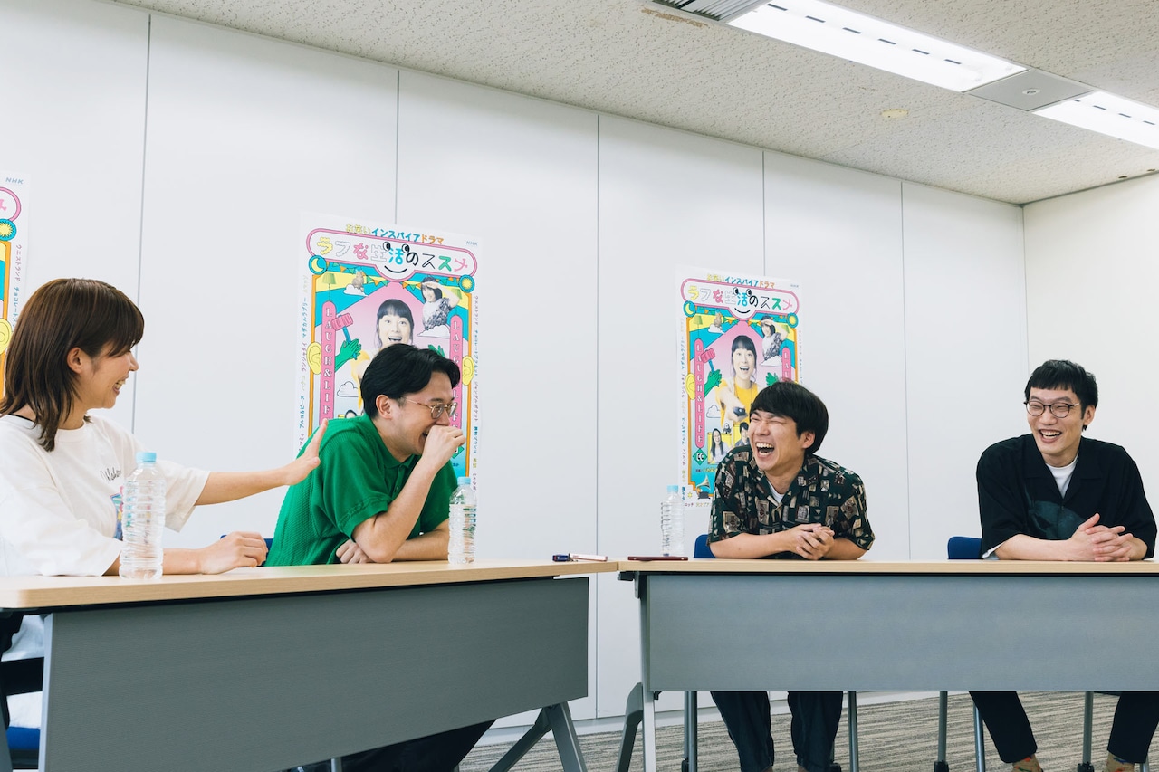 左からAマッソ加納、ザ・マミィ林田、ハナコ秋山、男性ブランコ平井。