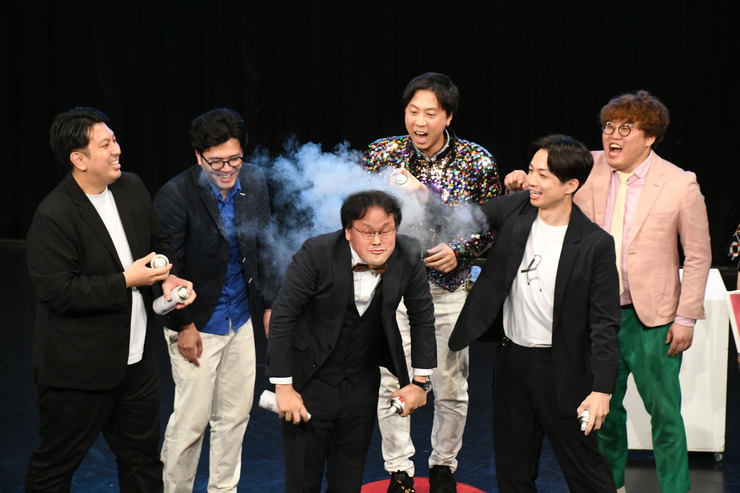 冷却スプレーをかけられ、この顔になってしまうアインシュタイン稲田。