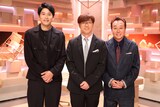 「まつもtoなかい」に出演する内田篤人（左）とさまぁ～ず。(c)フジテレビ