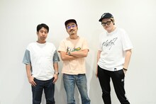 左からウエストランド井口、かもめんたる・う大、飯塚大悟。