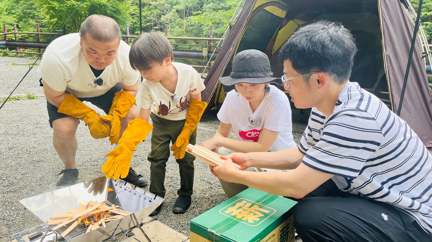 「謎解き！ファミリーキャンプ」のワンシーン。(c)テレビ大阪