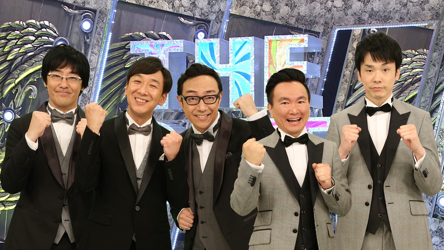 「THE CONTE」MCの東京03とかまいたち。(c)フジテレビ