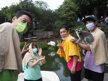 左から東野幸治、森三中・黒沢、ナインティナイン岡村、よゐこ濱口。