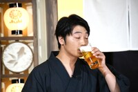 マルエフを味わうさや香・新山、