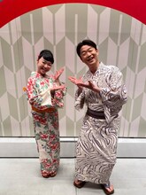 左から未知やすえ、清水けんじ。(c)カンテレ