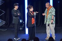 左から、藤井フミヤ、天童よしみ、笑福亭鶴瓶。