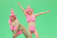 「ポンポンくん」に出演するEXIT。(c)フジテレビ