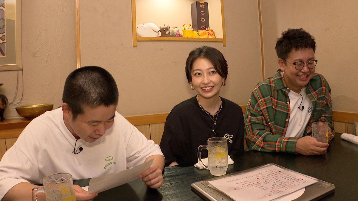 「橋本・真海子・岡田の街コース」のワンシーン。(c)福島中央テレビ