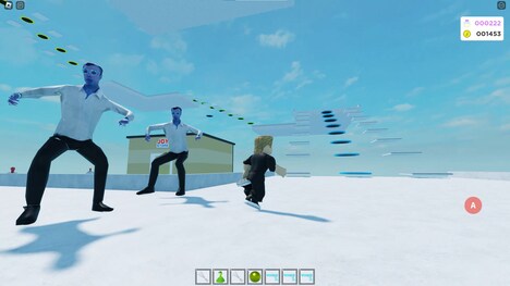 「無限ジョイマン~ありがとう オリゴ糖~」のプレイ画面。