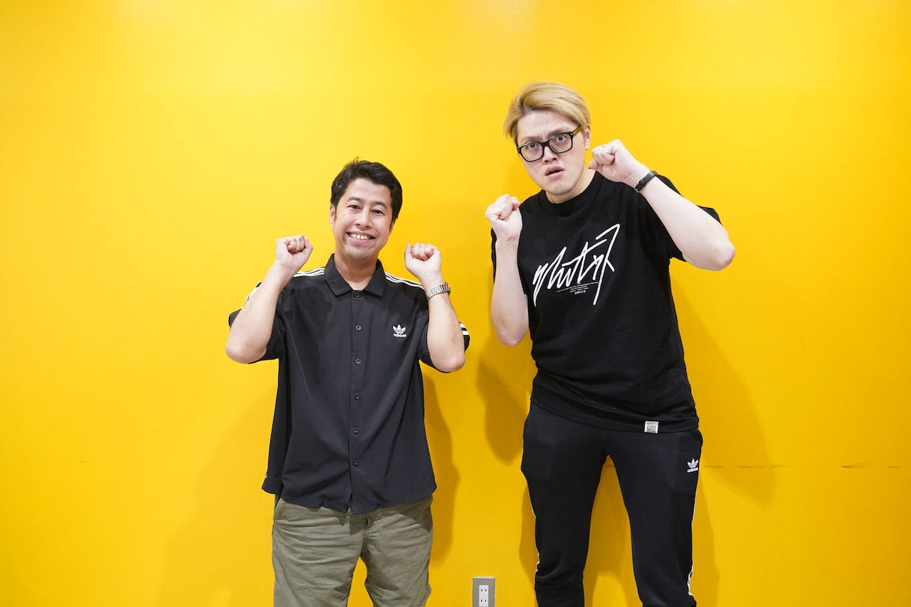 ウエストランド井口と飯塚大悟。