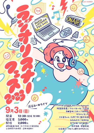 「ラジオリスナーフェス2023」ポスター