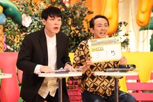 （左から）麒麟・川島、アンガールズ田中。(c)フジテレビ