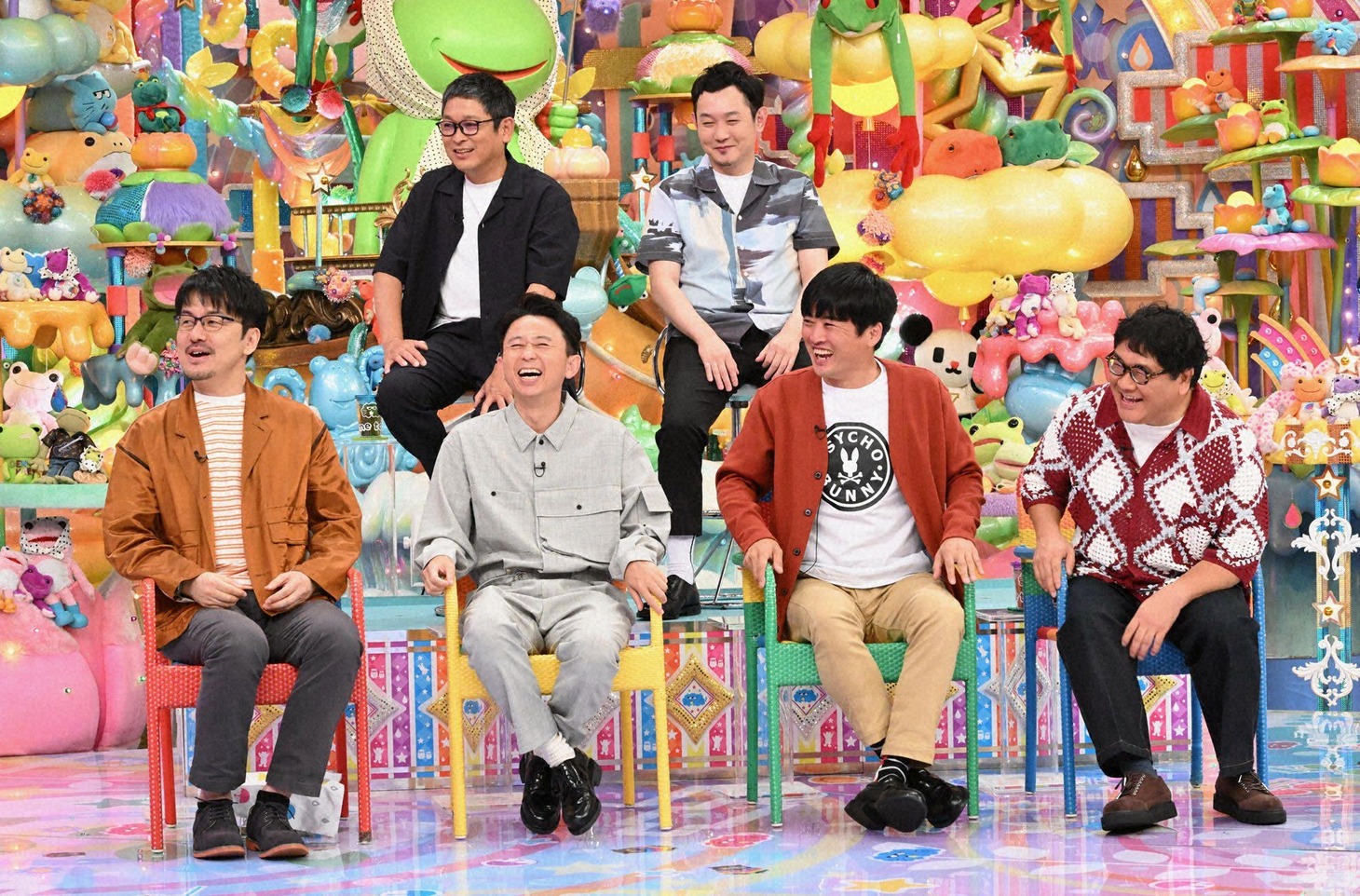 「アメトーーク！」の「ダチョウ倶楽部を考えよう2023」の出演芸人たち。(c)テレビ朝日