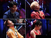 （上段左から）勝野健アナ、スミワタル、（下段左から）ラパルフェ都留、石井ひなこ。(c)フジテレビ