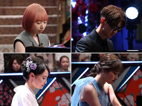 （上段左から）小玉ひかり、よみぃ、（下段左から）望月琉叶、小林萌花。(c)フジテレビ