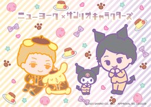 ニューヨークとサンリオキャラクターズのコラボグッズのイメージ。