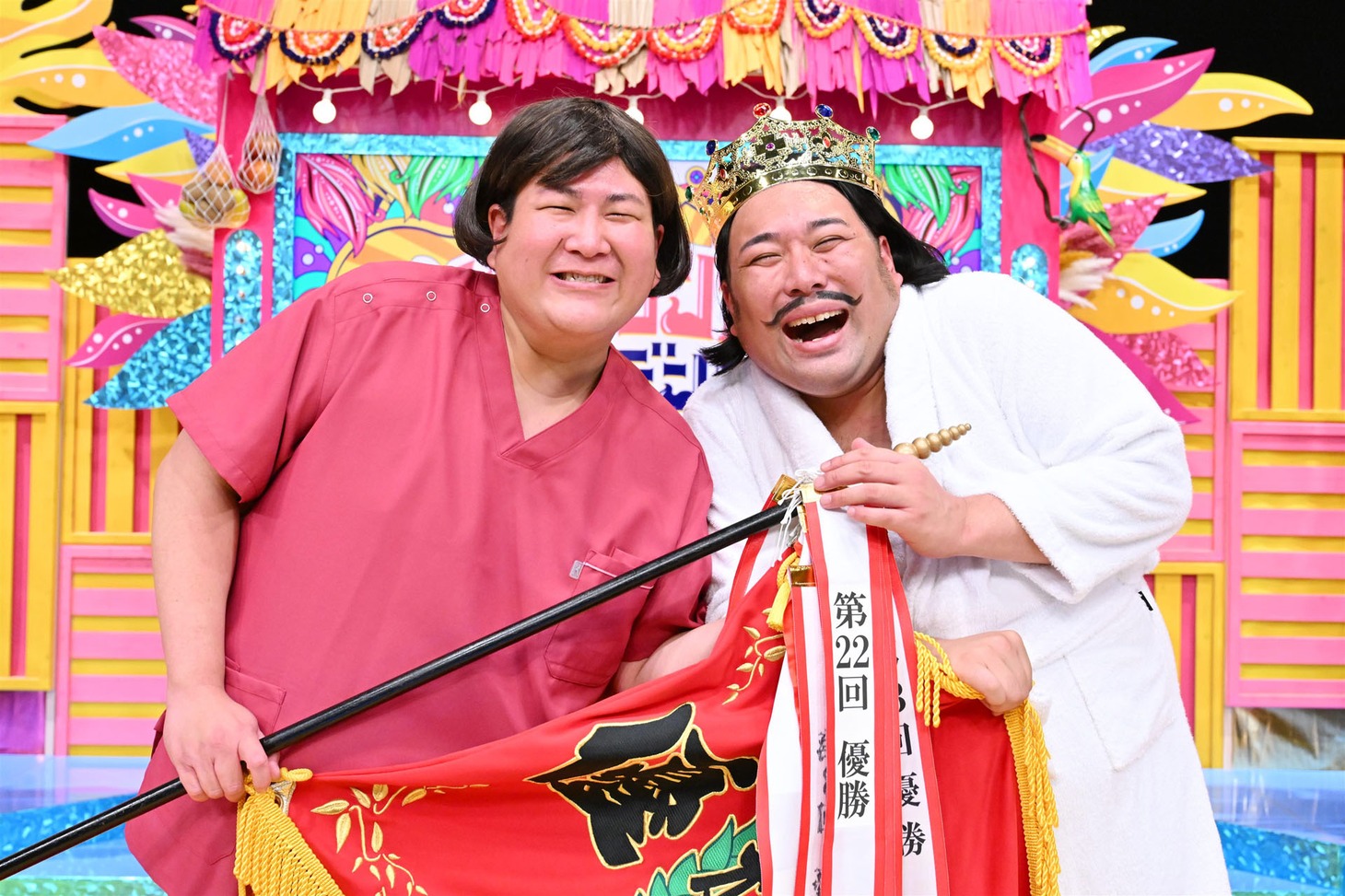 優勝したビスケットブラザーズ。