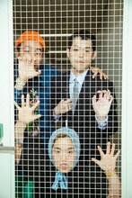 座談会企画に参加するゆりやんレトリィバァ、濱田祐太郎、田津原理音。