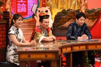 左から渋谷凪咲、かまいたち。(c)関西テレビ