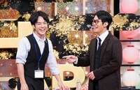 まんざらでもねぇ。左から涼平、将平。