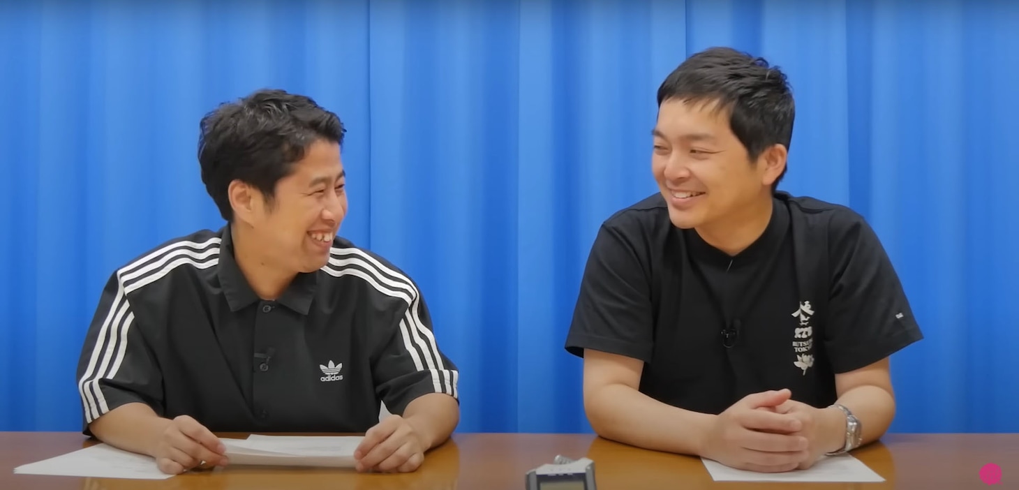 「ぶちラジ！」の収録で笑い合うウエストランド。