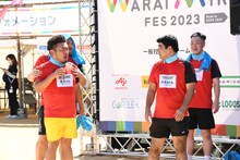 なぜ3kmコースではなく5kmコースなんだと文句を垂れる鬼越トマホーク金ちゃん。
